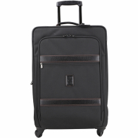 LONGCHAMP Boxford 24吋 附鎖頭商務拉桿帆布行李箱(黑色)
