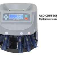 Automatic Electronic USD Coin Counting Machine TRY Coin Sorting Machine Coin Sorter Machine Coin Sorter