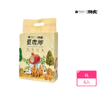 【PeepalX我不是胖虎】豆虎砂-豆腐貓砂(6L*6入 箱購)