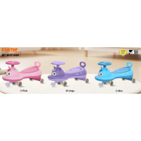Mainan Anak Swing Car Dorong Series Kuromi Ada Lampu Dan Musik Exotic ET-3103