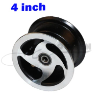 4 inch aluminum alloy wheel hub rim 17mm or 19mm Inner hole for 2.80/2.50-4 2.50-4 electric Scooter wheelchair tire tyre