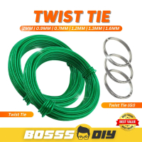 0.7MM 0.9MM 1.2MM 1.3MM 1.6MM Twist Tie Wire Bonsai Wire String Steel Wire Roll Tie Wire Garden Wire