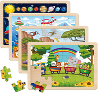 Puzzles for Kids Ages 4-6 24 Pieces Woodens Puzzle for Toddlers Ages 3 4 5 6 Year Olds Kids Puzzles