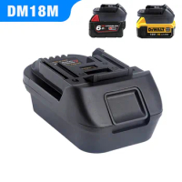 DM18M adapter for DeWalt/Milwaukee lithium battery USB Charger For Makita/Bosch 18-20V Tools Batteries BL1850 BL1840 BL1860