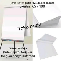 20 Lembar Kertas FlipChart Flip Chart HVS 65x100 Bahan Premium