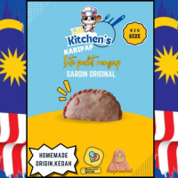 lia kitchen's curry puff frozen easy to frying big size 10cm x 6cm 2.1kg - 27pcs