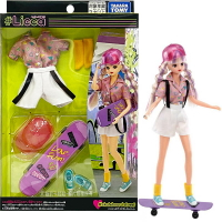 【Fun心玩】LA21113 正版 Licca 17歲 彩繪街頭滑板服裝組 莉卡 娃娃衣服 莉卡配件 小女生 禮物