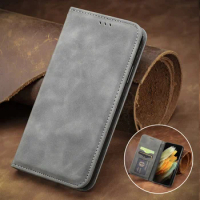 S24 S23 FE S 23 Ultra Flip Case Smooth Leather 360 Protect for Samsung Galaxy S24 Ultra Wallet Cover Book Funda S23FE S 24 Plus