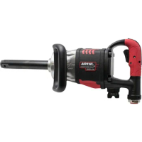 AIRCAT Pneumatic Tools 1993-VXL: 7-Inch Extended Anvil, 1-Inch Vibrotherm Drive Composite Straight Impact Wrench 2,300 ft-lbs