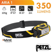 Petzl ARIA 1 超輕量頭燈(350流明.IPX67防水防塵)_E069AA00 黑黃