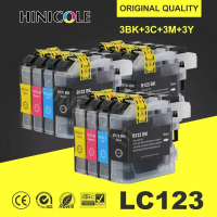 HINICOLE Compatible LC121 LC 123 LC123  Cartridge For Brother DCP-J552DW DCP-J752DW MFC-J470DW MFC-J
