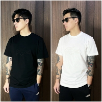 美國百分百【全新真品】Lacoste 短袖 棉質 T恤 鱷魚 上衣 T-shirt logo 黑色/白色 CN29