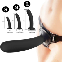 Strap on Dildo Soft Silicone Penis With Strong Suction Cup Strapon Dildo Lesbian Adult Sex Toys for Lesbian