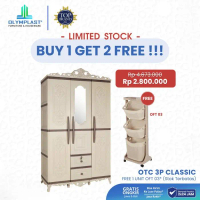 Olymplast Lemari Pakaian Plastik 3 Pintu - OTC 03P Classic