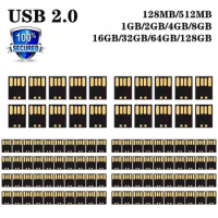 Wholesale Plug and play USB 2.0 High speed memory flash 4gb 8G 16GB 32GB 64GB 128gb short U disk semi-finished chip pendrive DIY