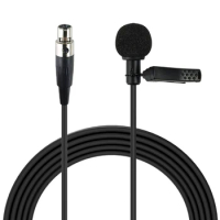 Canfon Lavalier Lapel Clip On Omni-Directional Condenser Microphone Compatible with Shure Wireless Transmitte