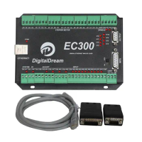 Latest EC300 3/4/5/6 Axis CNC Controller Ethernet Mach3 Control Card Motion Controller Breakout Board CNC Router Machine Lathe