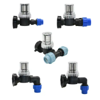 20/25/32mm Pe Tube Tee Connector Reducing Water Splitter DN15 DN20 DN25 DN32 DN40 Pvc Water Pipe 3-Way Joint 1Pcs