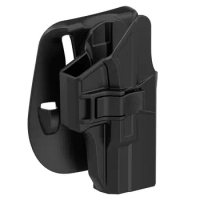 TEGE Tactical Outside Waistband Paddle Open Carry Belt Holster OWB Holster Compatible with Glock 19 19X 23 32 44 45 (Gen 1-5)