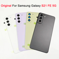 10 pcs/lot Original For Samsung Galaxy S21 FE 5G Rear Battery Door Galaxy S21FE Replacement Back Housing Cover Case