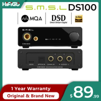 2024 New SMSL DS100 High Resolution USB MQA DAC Audio Decktop DAC MQA-CD Audio Decoder CS43131 32bit/768kHz DSD256 Headphone DAC