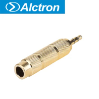 Alctron C2112 6.35mm to 3.5mm audio adapter, apply to multi devices and occasions, gold plated housing