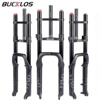 BUCKLOS MTB Fork 20 26 Inch Fatbike Fork Double Shoulder Mountain Bike Suspension Fat Tire Bicycle Air Fork for Snow Beach Bike
