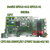 BK5EA Mainboard For Asus Swift3 SF315-41G SF315-41 Laptop Motherboard with CPU R5-2500U R7-2700U GPU 4GB /8GB RAM 100% Tested.