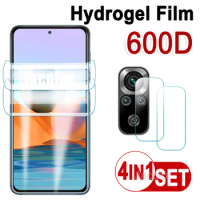 4in1 Full Cover Screen Protector For Xiaomi Redmi Note 10 Pro Max 5G 10S 10Pro Hydrogel Film For Note10 Note10S 5 G Camera Lens