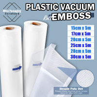 Plastik vacum 5 meter emboss Roll - vacuum bag roll - Plastik Vakum Emboss Roll PROMO