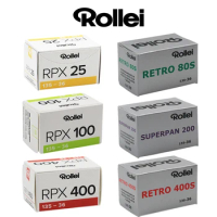 50 Rolls Rollei SUPERPAN 200 Rollei Retro 80S Rollei Retro 400S RPX 100 RPX 25 RPX 400 135 35mm Black&amp;White Negative Film