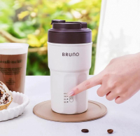 Bruno 多功能隨行煲水奶泡杯 白色