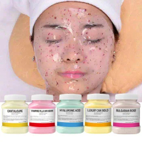 350g Hydrating Brightening 24K Gold Soft Mask Powder Rose Petal Crystal Jelly Mask Powder Antiage Skin Care Dropshipping