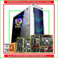 Runing X99 HUANANZHI X99 motherboard bundle with M.2 500G SSD CPU 2678V3/2680V3 RAM 64G(4*16G) 500W PSU GTX1060 6G video card
