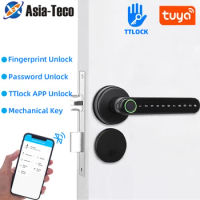 TTLock APP Smart Fingerprint Lock password code Door Lock Bluetooth Biometric fingerprint lock Electronic Handle Lock