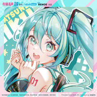 【4.1萬人收藏】BEMOE 初音未來 UWA 可愛體  徽章/立牌/貼紙/搖搖樂掛件
