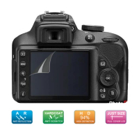 (6pcs, 3pack) LCD Guard Film Screen Display Protector for Nikon D3500 D3400 D3300 D3200 Digital SLR Camera