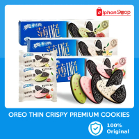 OREO Thin Crispy Biscuit Import Premium Cookies Wafer Sandwich Camilan Instant Biskuit Cemilan Rasa 