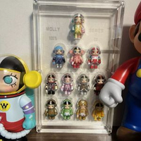 泡泡瑪特收納板POPMART MEGA珍藏系列 SPACE MOLLY100%防塵展示盒