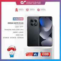 XIAOMI REDMI NOTE 15 4G RAM 8GB | 128GB 256GB - MediaTek Helio G100-Ultra Layar AMOLED 6,77 inci Kam