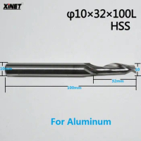 Single flute Aluminum end mill,HSS Aluminum end milling cutter,CNC end mill,
