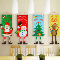 聖誕節佈置聖誕裝飾掛旗四款1組(聖誕節 派對 佈置 掛飾 聖誕布置 裝飾 氣球)