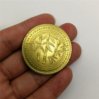 貴州竹子壹圓銀元貴州省造民國仿古擺件黃銅幣古錢幣裝飾硬幣國風