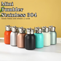 Tumbler Minum Kecil Stainless 300ml Thermos Kecil Tahan Air dan Panas / Botol Minum Premium Termos S