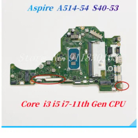 FH5AT LA-K093P LA-K091P For ACER Aspire A514-54 A514-54G S40-53 Laptop Motherboard With i3-1115G4/i5-1135G7/i7-1165G7 CPU DDR4