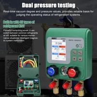 Digital Manifold Gauge Electronic Air Conditioning Refrigerant Fluoride Meter Vacuum Pressure Gauge Repairing Vacuum Meter