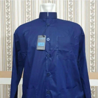 Baju Koko Ammu Collection Original - warna Biru - Biru dongker, M TERBARU!!