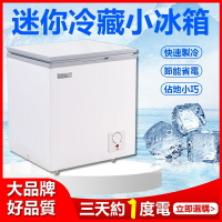 商用臥式冷櫃 迷你冰柜商用小型節能雙溫冷藏 冰箱 商用小型節能雙溫冷藏冷櫃 家用大容量冷凍柜 多功能保鮮冰櫃