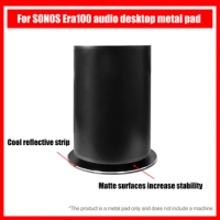 Smart Speaker Pads Reflective Stripe Sound Box Pad for SONOS Era100 (Black)