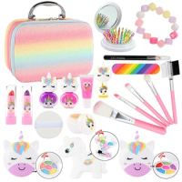 Kid Toy Simulation Cosmetic Set Pretend Makeup Toy Girls Play House Simulation Makeup Educational Toy for Girls